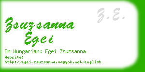 zsuzsanna egei business card